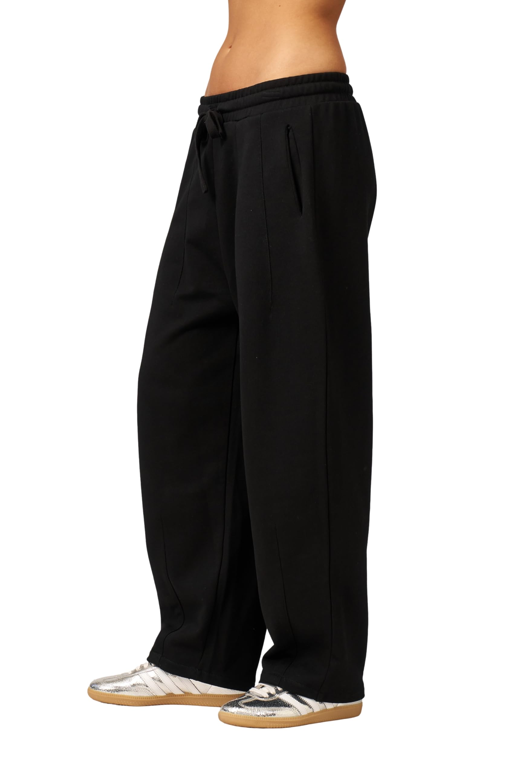 Gottex Beach Life Cozy Coast Airport Sweatpants - Princess Seam Front Leg Detail, Side Pockets, Elastic Drawstring Waist - Image 3