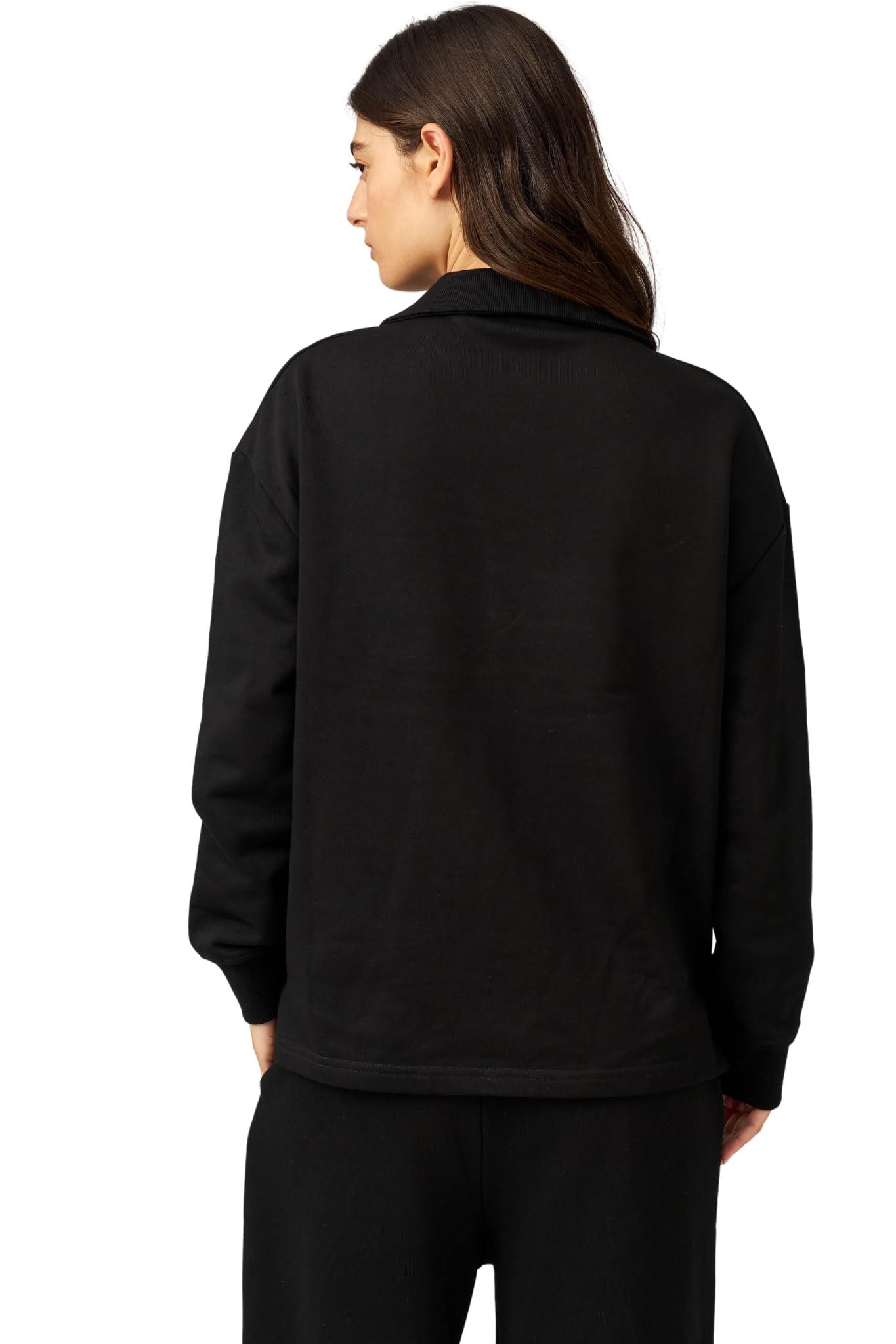Gottex Beach Life Cozy Coast Airport Sweatshirt - V Neck, Collared, Side Slits, Oversized Fit, Bottoms Sold Separately - Image 3