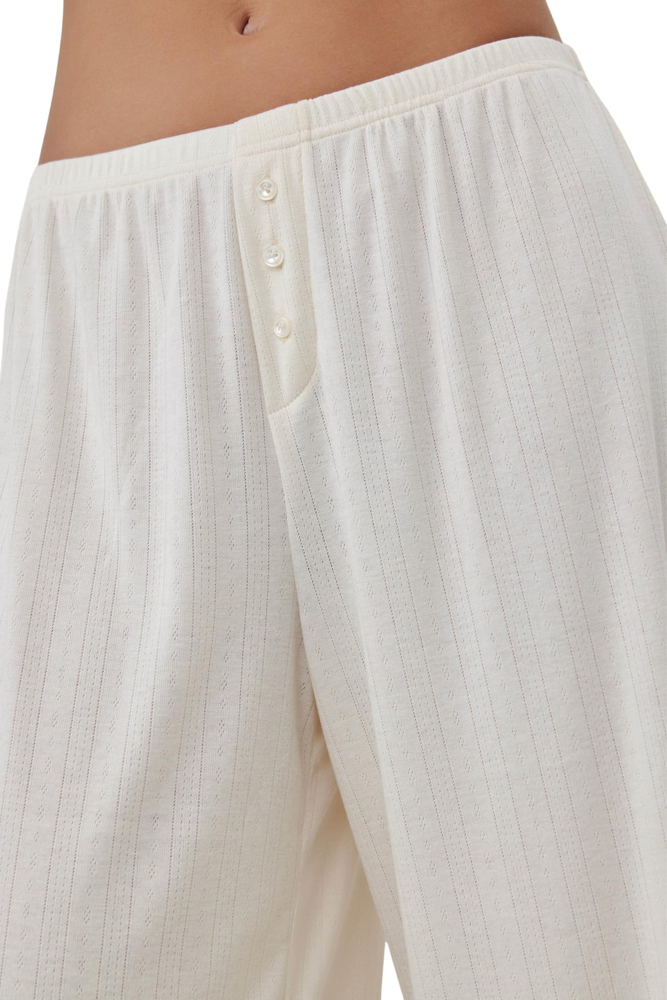 Gottex Beach Life Loungewear Boxer Bottoms - Knit Fabric, Decorative Buttons at Front Faux Fly, Elastic Waistband - Image 4