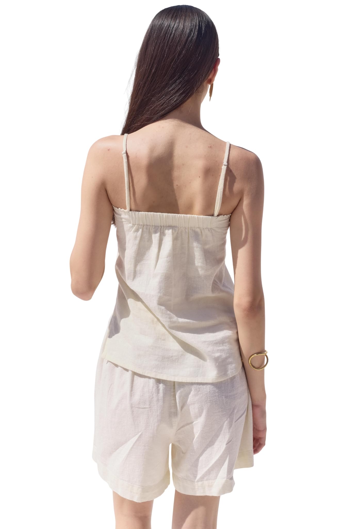 Gottex Beach Life Resort Strapless Top with Top Stitch, Swimwear Coverups, 100% Cotton - Image 3