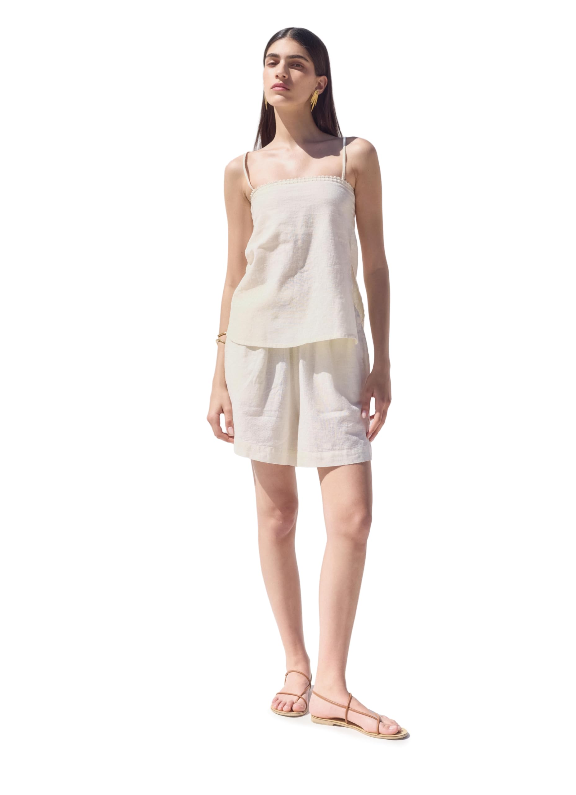Gottex Beach Life Resort Strapless Top with Top Stitch, Swimwear Coverups, 100% Cotton - Image 6