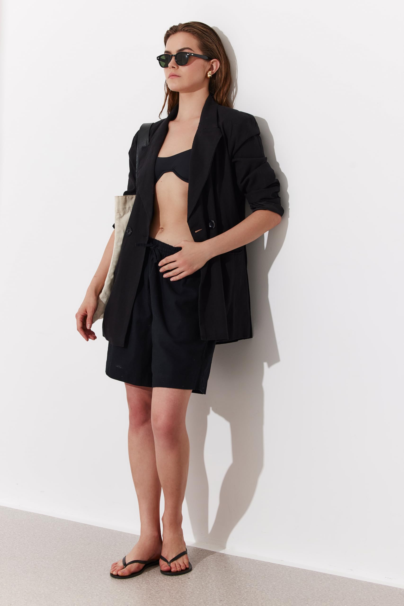 Gottex Beach Life Terra Bermuda Short Cover-Up -Drawstring Waist, Wide Leg, Side Pockets, Pairs with Terra Top Collection - Image 3