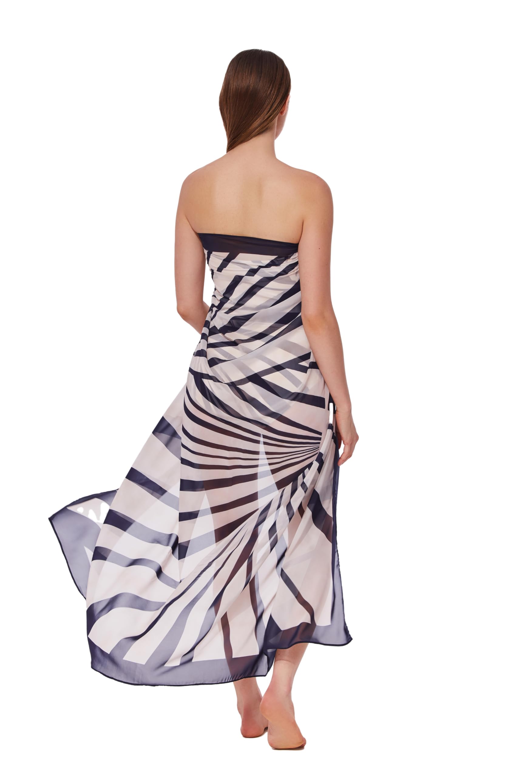 Gottex Desert Queen Pareo Cover-Up Versatile Wrap Styling - Perfect as a Sarong, Skirt, or Shoulder Cover, One Size - Image 3