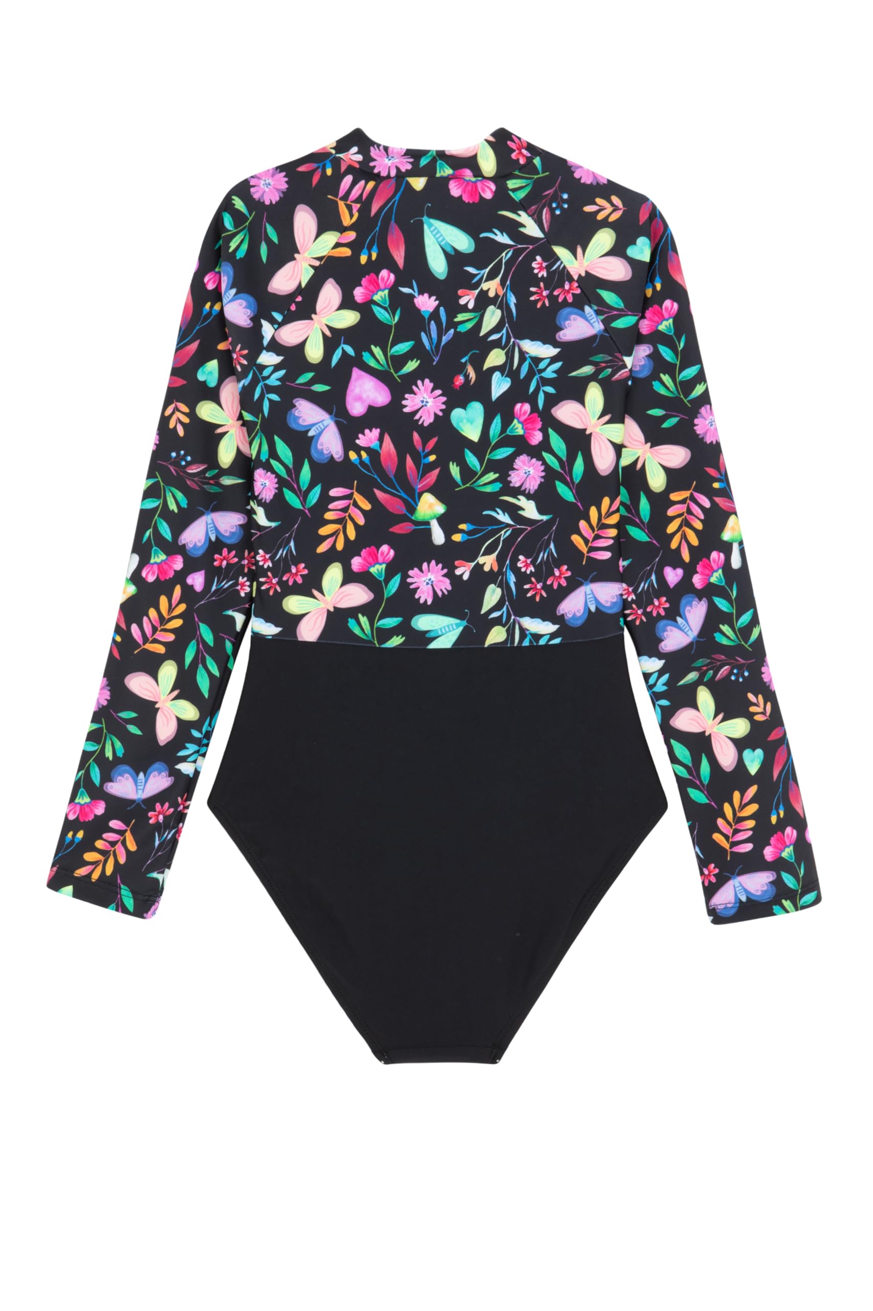 Gottex Kids Long Sleeve Zip Front One Piece Swimsuit Chlorine Fade Resistant and Built-in UPF UV 50 + Protection - Image 3