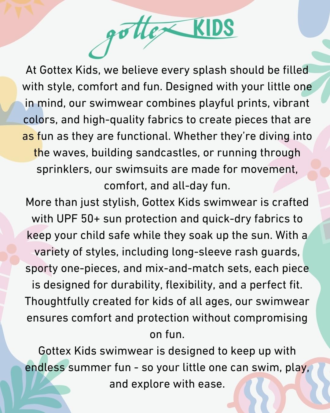 Gottex Kids Textured Long Sleeve Zip Front One Piece Chlorine Fade Resistant and Built-in UPF UV 50+ Protection - Image 5